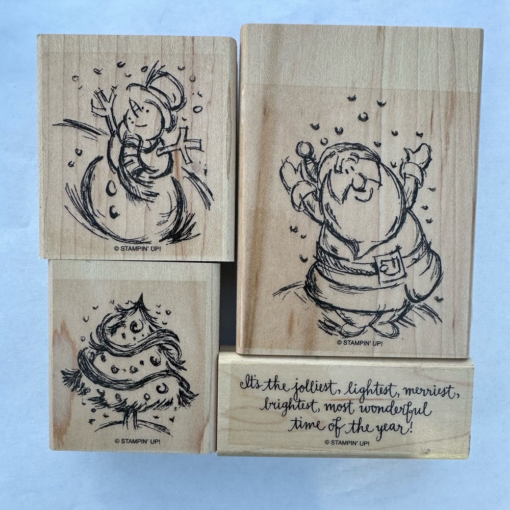 Stampin' Up!  “Jolliest Time of the Year” Set of 4 Stamps